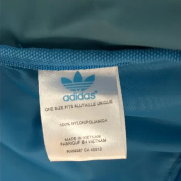 Adidas Retro Blue and White Sports Bag - Picture 7 of 9